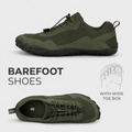 Aura Trail Performance Barefoot Sneaker in Khaki